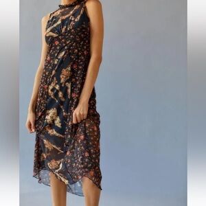 Urban Outfitters Davis Spliced Midi Dress Size Small